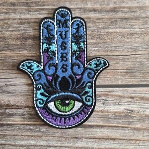3/13$  Muses Eastern Hindu Occult Eye Embroidered Iron on Patch